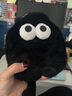QUEENJOY冬天毛絨熱水袋注水灌水加厚防爆可愛(ài)暖水袋女生痛經(jīng)暖肚子暖手寶 黑色【大眼款350ML】 曬單實(shí)拍圖
