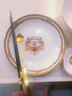 瑞玖 骨瓷碗盤(pán)套裝一人食餐具家用早餐碗碟組合歐式創(chuàng)意單人碗具一套 巴比倫盛宴6頭（一人食） 曬單實(shí)拍圖