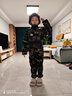 啟旨兒童迷彩服男女童裝小學生軍訓幼兒園演出表演服春夏秋長短袖套裝 黑鷹長袖套餐四 140 曬單實拍圖