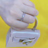 CRD克徠帝【現(xiàn)貨閃發(fā)】同心結(jié)鉑金鉆戒女鉆石戒指婚戒求婚戒指排戒 鉑金鉆石女戒共約5分 曬單實(shí)拍圖