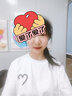 紅蜻蜓2025年短袖t恤女韓版新款春夏季純棉上衣衫夏裝女愛(ài)心印花女裝 白色 M 曬單實(shí)拍圖