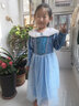 婉凱冰雪奇緣2女童毛領(lǐng)愛(ài)莎公主裙兒童連衣裙艾莎服裝 單層毛領(lǐng)裙+皇冠魔法棒 120 曬單實(shí)拍圖