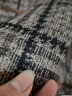 木榮毛呢格紋裙褲女短褲2025秋冬新款韓版寬松闊腿褲高腰顯瘦外穿靴褲 格紋 S 曬單實(shí)拍圖