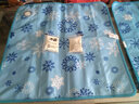 緣初 冰墊水墊夏季辦公椅墊汽車(chē)坐墊沙發(fā)墊防褥瘡老年人水袋清涼墊 天藍雪花45CM*45CM 曬單實(shí)拍圖