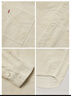 Levi's李維斯男士美式復古vintage格紋燈芯絨肌理感淺色襯衫外套 米色 M 曬單實拍圖