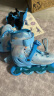 迪士尼轮滑鞋专业儿童男女孩溜冰鞋平花鞋直排可调旱冰鞋平花鞋套装中码 实拍图