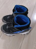 Skechers斯凱奇兒童絨絨靴雪地靴保暖男童棉鞋防寒加絨高幫女童靴660092L 男童/黑色/藍色/BKBL 35 曬單實(shí)拍圖