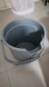 斯图加水桶加厚带刻度塑料保洁手提式方口带嘴商用物业环卫酒店清洁桶 14L灰色（带刻度） 实拍图
