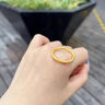 中國黃金（CHINA GOLD）櫻花黃金戒指女足金古法素圈對戒婚戒七夕情人節禮物送女友老婆 11#櫻花戒指約1.1g*甄選禮盒 曬單實(shí)拍圖