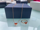 蕭邦（Chopard）明星同款項鏈女珠寶飾品18k金鎖骨鏈吊墜禮物官方正品 紅玉髓18K玫瑰金 (370-410mm) 曬單實拍圖