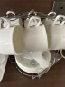 Mongdio 欧式陶瓷咖啡杯套装小精致简约家用拿铁杯 挂耳美式杯碟带架子 纯白6杯6碟6勺+银架 套装 实拍图