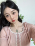 郎凱丹頓和田玉項(xiàng)鏈如意鎖吊墜女銀飾鎖骨鏈玉石掛件2025年新款節(jié)日禮品 18k金扣頭+S925銀鏈子 曬單實(shí)拍圖