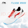 李寧（LI-NING）羽毛球鞋男女款專業(yè)比賽運(yùn)動(dòng)鞋乒乓網(wǎng)球鞋閃電俠1.0輕盈透氣跑鞋 【標(biāo)準(zhǔn)白/赤焰紅】閃電俠1.0 40 (250mm) 曬單實(shí)拍圖