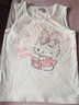 Hello Kitty女童背心薄兒童寶寶夏季護(hù)肚打底內(nèi)穿外穿吊帶衫513313白粉 140 曬單實(shí)拍圖