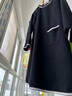 莎妮朵羅大碼女裝春秋裝新品胖女人遮肚子顯瘦胖mm收腰A字圓領(lǐng)連衣裙19655 黑色 4XL建議175-190斤穿著(zhù) 曬單實(shí)拍圖