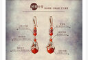 古語(yǔ)今風(fēng) 紅瑪瑙耳環(huán)古風(fēng)氣質(zhì)長(cháng)款中國風(fēng)配旗袍耳飾耳墜2025新款潮女 朱妍 精品925銀耳鉤 曬單實(shí)拍圖