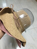 MISMEMO草帽女夏天太陽(yáng)帽大沿可折疊卷邊遮陽(yáng)帽出游沙灘帽簡(jiǎn)約蝴蝶結休閑草編涼帽鏤空鉤針漁夫帽子 豆沙色 曬單實(shí)拍圖