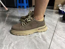 三利泰特大碼男鞋秋冬新款男士休閑鞋46加寬厚底工裝板鞋47低幫運動(dòng)鞋子 8212卡其 47 曬單實(shí)拍圖