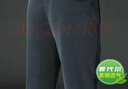 羅蒙（ROMON）莫代爾棉男褲春秋款直筒休閑運動男褲冬季中年爸爸裝加絨褲子 【春秋款】墨灰色 2XL 曬單實拍圖