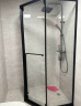 东鹏（DONGPENG）淋浴房钻石型移门整体一体浴室玻璃淋浴隔断家用洗澡间干湿分离 【雅黑】900*1000*2050 实拍图