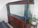 森森（SUNSUN）森森魚(yú)缸大型超白玻璃水族箱客廳復(fù)古底過(guò)濾免換水金魚(yú)缸龍魚(yú)缸 靠墻款長(zhǎng)180*寬60*缸高83/柜高80 曬單實(shí)拍圖