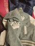 JEEP SPlRlT夾克男春秋季美式新款棒球服男士秋季高街寬松加肥大碼飛行員外套 B11綠色（偏大，字母有點(diǎn)偏差) 4XL 曬單實(shí)拍圖