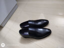富貴鳥（FUGUINIAO）皮鞋男套腳百搭一腳蹬男鞋懶人鞋商務(wù)休閑正裝鞋婚鞋 黑色 40  曬單實拍圖
