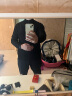 哈吉斯（HAZZYS）男装 秋季新款外套棒球领针织拼接羊毛开衫ABYZD0ADX61 黑色BK 180/100A 50 晒单实拍图