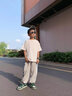 McTicco男童套裝夏裝兒童t恤洋氣童裝休閑運(yùn)動(dòng)夏季中大童男孩潮帥氣時(shí)髦 3535白色+5626灰色【冰絲套裝】 150碼（140-150cm） 曬單實(shí)拍圖