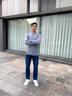 啄木鳥牛仔褲男夏季潮牌百搭褲子男直筒寬松純色休閑長褲 6211R深藍色加絨 31 曬單實拍圖