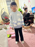 戴維貝拉兒童褲子2023秋冬女童洋氣加絨褲中大童微喇褲童裝 曬單實拍圖