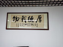佳得雅青云志書(shū)法客廳掛畫(huà)名家手寫(xiě)真跡字畫(huà)掛畫(huà)辦公室裝飾畫(huà)茶室壁畫(huà) 青云志 48*148cm宣紙+紅框+黃底手寫(xiě)真跡 曬單實(shí)拍圖