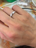喜鉆七夕禮物PT950鉑金戒指男女款情侶求婚訂婚對(duì)戒婚戒結(jié)婚訂婚戒指 11號(hào) 約3.03g 曬單實(shí)拍圖
