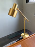 朗科雷全銅美式簡(jiǎn)約臺燈書(shū)房臥室書(shū)桌辦公寫(xiě)字可調節長(cháng)臂閱讀學(xué)習裝飾燈 搖臂款（按鈕開(kāi)關(guān)） 配12瓦遙控調光調色燈泡 曬單實(shí)拍圖