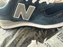 新百倫574男鞋新款休閑運動(dòng)鞋女秋冬款體考跑步鞋國產(chǎn)學(xué)生潮鞋紐百倫 藍銀 41 曬單實(shí)拍圖