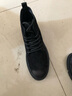 井邁馬丁靴男中幫復古工裝沙漠靴加絨軟底高幫翻毛男鞋秋冬款戰術(shù)靴子 黑色【牛皮款】 42 皮鞋碼 曬單實(shí)拍圖