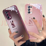 吟悅 適用opporeno5/pro手機殼 Reno5k新款卡通ins全包防摔網紅高級感玻璃殼背影兔女 【梅子色】背影兔-贈保護膜 Reno5/5K 曬單實拍圖