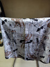 以堡狼（YIBAOLANG）新款夏季冰絲數(shù)碼印花高彈力短袖襯衫男休閑薄款花襯衣修身 7037白色 XL（125-145斤） 曬單實拍圖