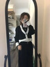 LPOX小香風(fēng)短款毛衣小眾別致開衫針織衫女秋冬外穿長袖小外套 S [建議80-95斤] 曬單實拍圖