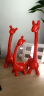 睿诺现代家居装饰品摆件创意陶瓷工艺品客厅酒柜电视柜摆设三口鹿礼物 四脚鹿（红色一套） 实拍图