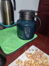 特美刻（TOMIC）智能顯溫燜茶壺木柄泡茶茶壺家用辦公大容量茶水分離悶茶保溫壺 【智能充電款木柄紋】墨綠色 1.5L 曬單實(shí)拍圖