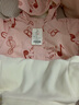 嘟嘟家【4級防水&三合一】兒童外套男童卡通滿印女童可愛兩件套寶寶秋裝 紅色音符 90 曬單實(shí)拍圖