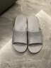 內(nèi)泊（NEIBO）涼拖鞋男士夏季室內(nèi)居家用浴室洗澡抑菌EVA老年人防滑拖鞋女N灰41 曬單實拍圖