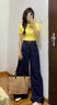 衣品天成復(fù)古顯瘦闊腿牛仔褲女2025春夏季港風(fēng)時(shí)尚百搭寬松遮肉拖地褲子女 曬單實(shí)拍圖