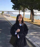 QGF美式水洗復古牛仔外套女新款春秋季寬松休閑工裝夾克衫小眾上衣服 深藍色 M 曬單實拍圖