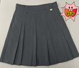 闊色（kuose）卡其色百褶裙西裝裙a字半身裙夏新款女學(xué)院風(fēng)半裙短裙子 灰色 L 曬單實(shí)拍圖