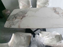 輕奢晶石餐桌椅組合現代簡(jiǎn)約微晶石長(cháng)方形大理石飯桌家用小戶(hù)型 高端輕奢巖板單餐桌 120x80x75cm 曬單實(shí)拍圖
