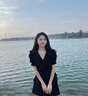 領(lǐng)季（Lingtos）連衣裙女裝法式v領(lǐng)黑色連衣裙子女夏季2024新款設計感小眾氣質(zhì)赫 黑色 L 曬單實(shí)拍圖