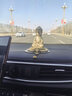 卡麗蒂全銅如來(lái)佛像汽車(chē)擺件釋迦摩尼個(gè)性車(chē)載男士車(chē)內飾品中控臺裝飾品 古銅+蓮花底座+如意銅佛珠 曬單實(shí)拍圖