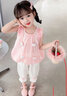 G.DUCKKIDS童裝女童夏裝套裝兒童夏季2025新款甜美風(fēng)小背心休閑裝女寶寶衣服 愛(ài)心泡泡粉色 90 尺碼1~2歲【 80-90cm】cm 曬單實(shí)拍圖
